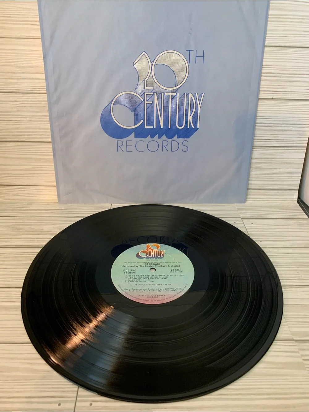 Vintage 1977 Star Wars Original Soundtrack Vinyl - Black Cover